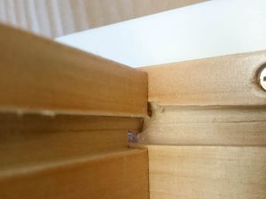 Arctic White Shaker Drawer Box joint 1